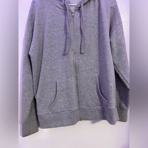 Brand new grey zip up